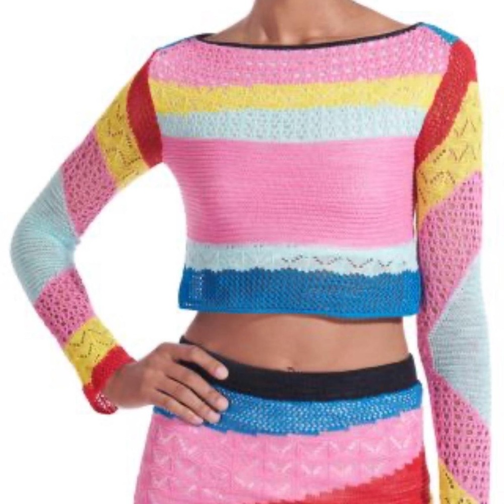 NWT!!! STAUD Multicolor Knit Top